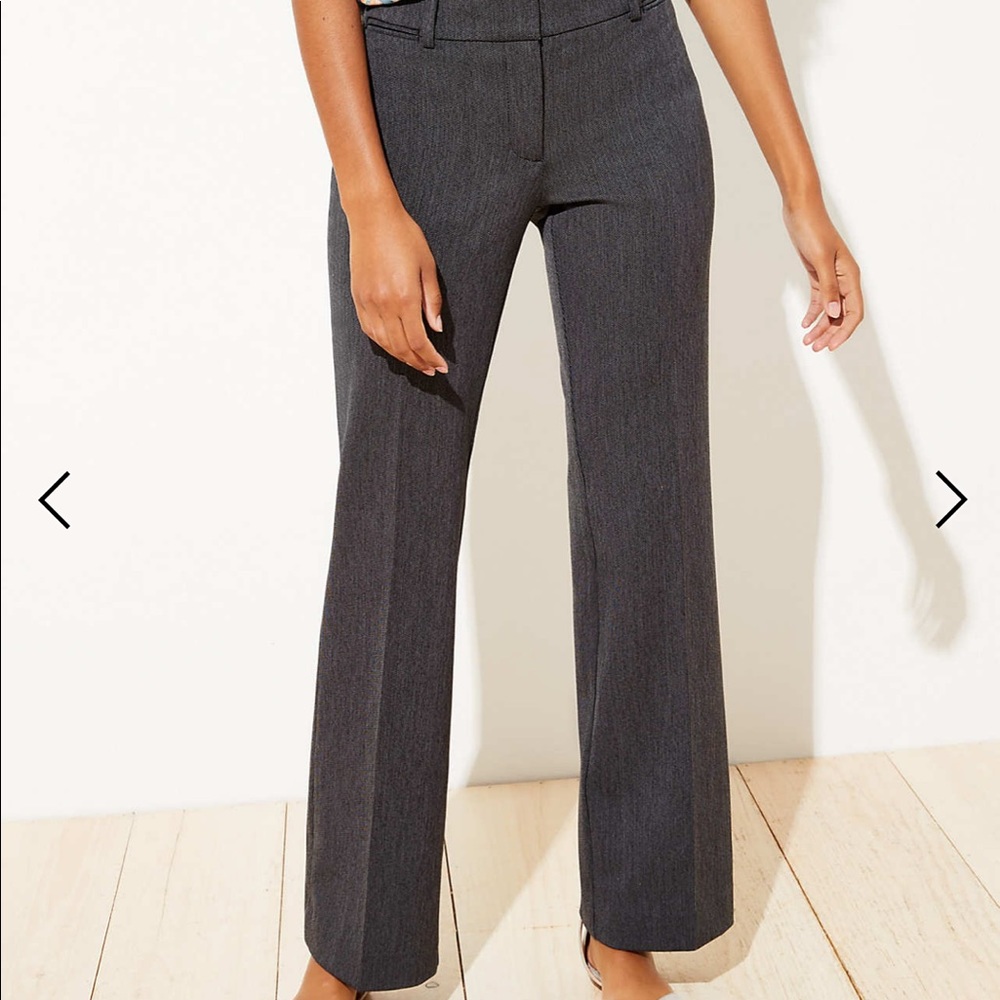 *NEW* Loft Petite Textured Trousers in Curvy Fit